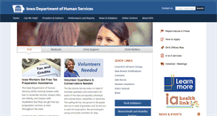 Desktop Screenshot of dhs.iowa.gov