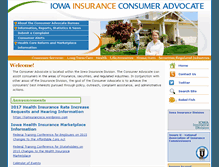Tablet Screenshot of insuranceinfoexchange.iowa.gov