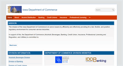 Desktop Screenshot of commerce.iowa.gov