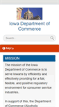 Mobile Screenshot of commerce.iowa.gov