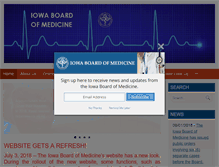 Tablet Screenshot of medicalboard.iowa.gov