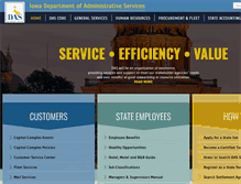 Tablet Screenshot of das.iowa.gov