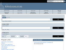 Tablet Screenshot of legis.iowa.gov