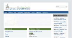 Desktop Screenshot of creditunions.iowa.gov